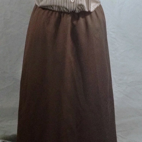 Beige Vintage P*ssyCat Bow Dress, Stripped Bodice - Picture 8 of 8